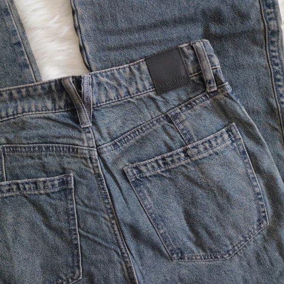 NEW Free People New Without Tag Lakefield Slouchy Jeans Size 25 - Picture 9 of 10